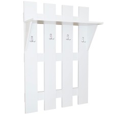 Cuier 4 fasii alb, 70 x 25 x 100 cm